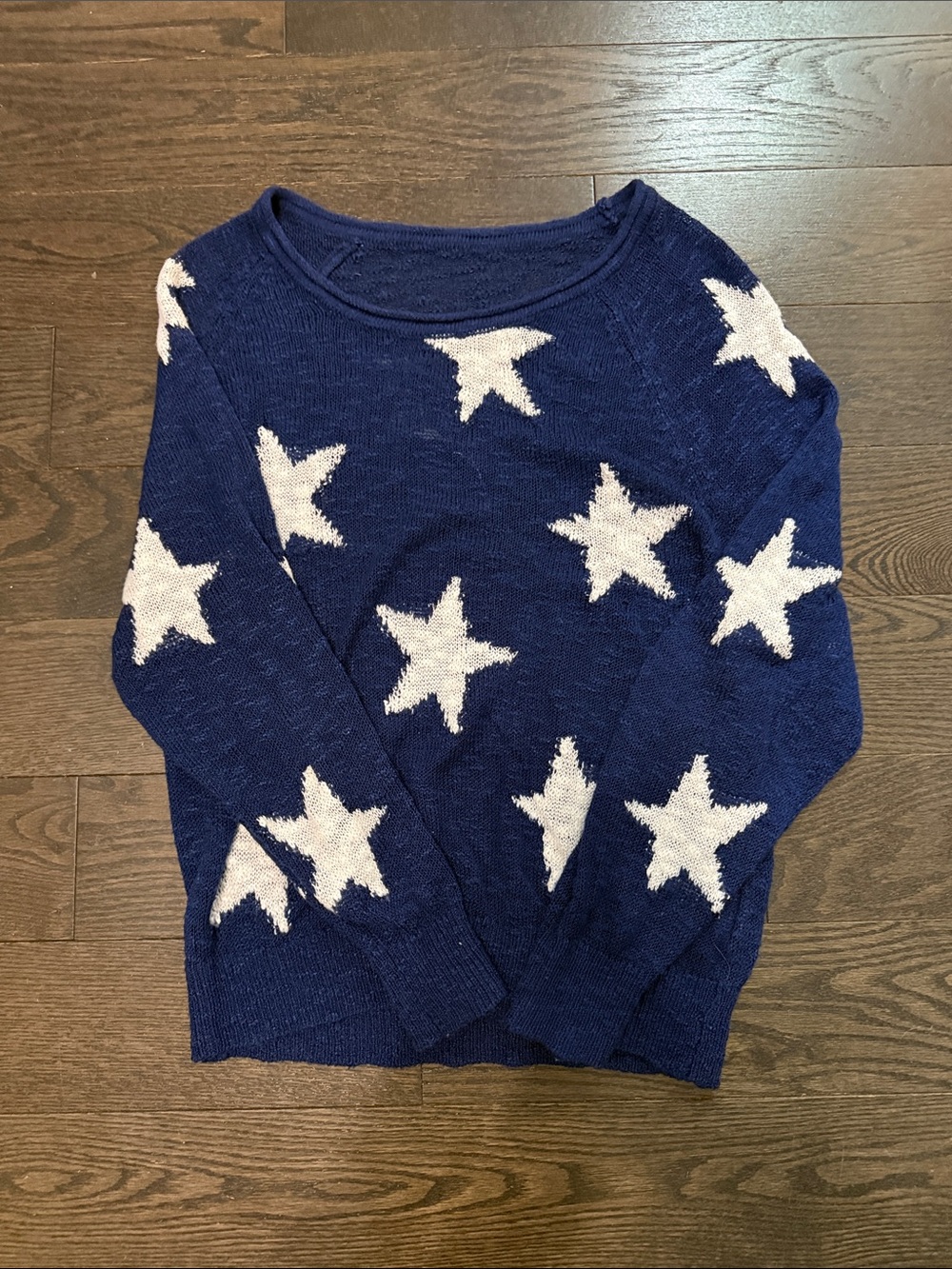 Navy Star Print Sweater